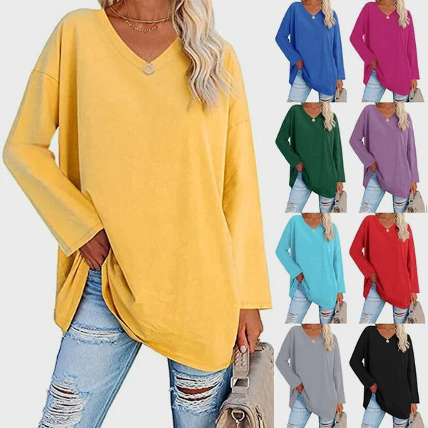 Paulina – Lekka bluzka z dekoltem w serek