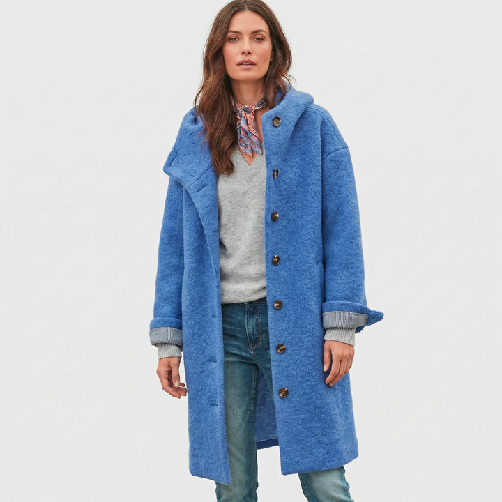 Izabela - Elegancki wełniany płaszcz