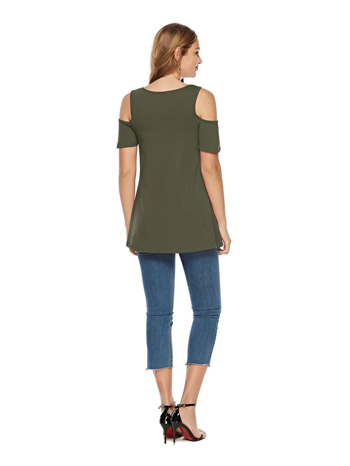 Weronika – Luźna tunika z odkrytymi ramionami